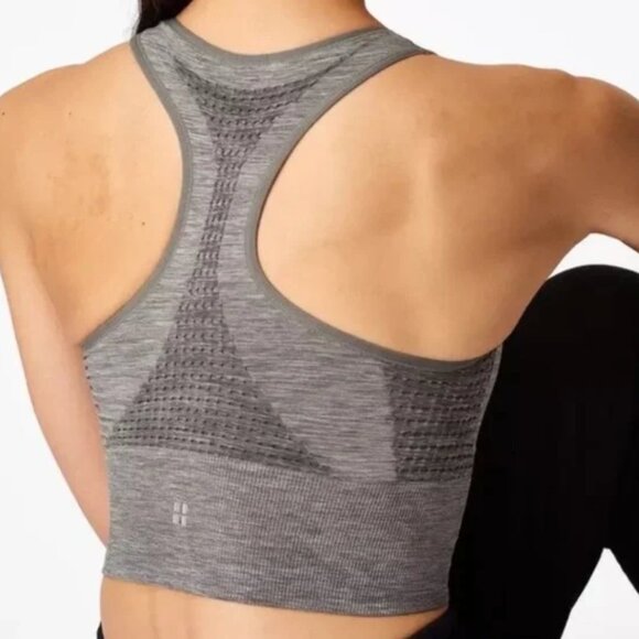 Sweaty Betty Stamina Sports Bra Charcoal Gray XL - Picture 3 of 8